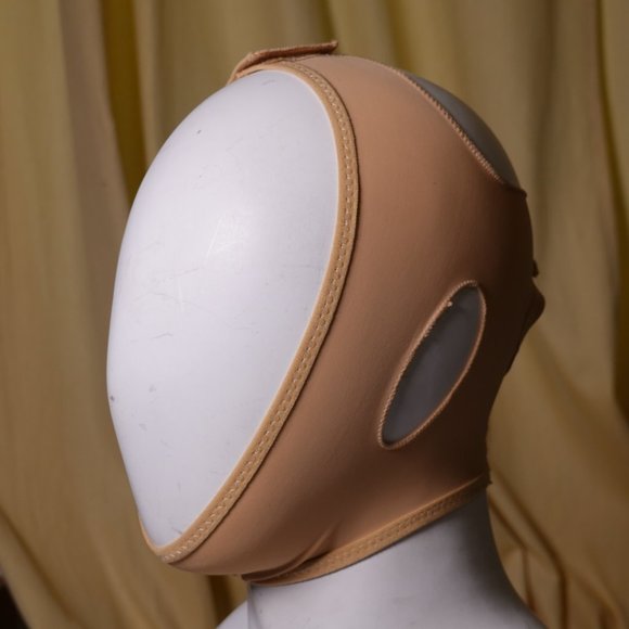 Nude Reusable V Line Mask Facial Slimming Strap Double Chin Reducer Chin Up Mask - Picture 1 of 4